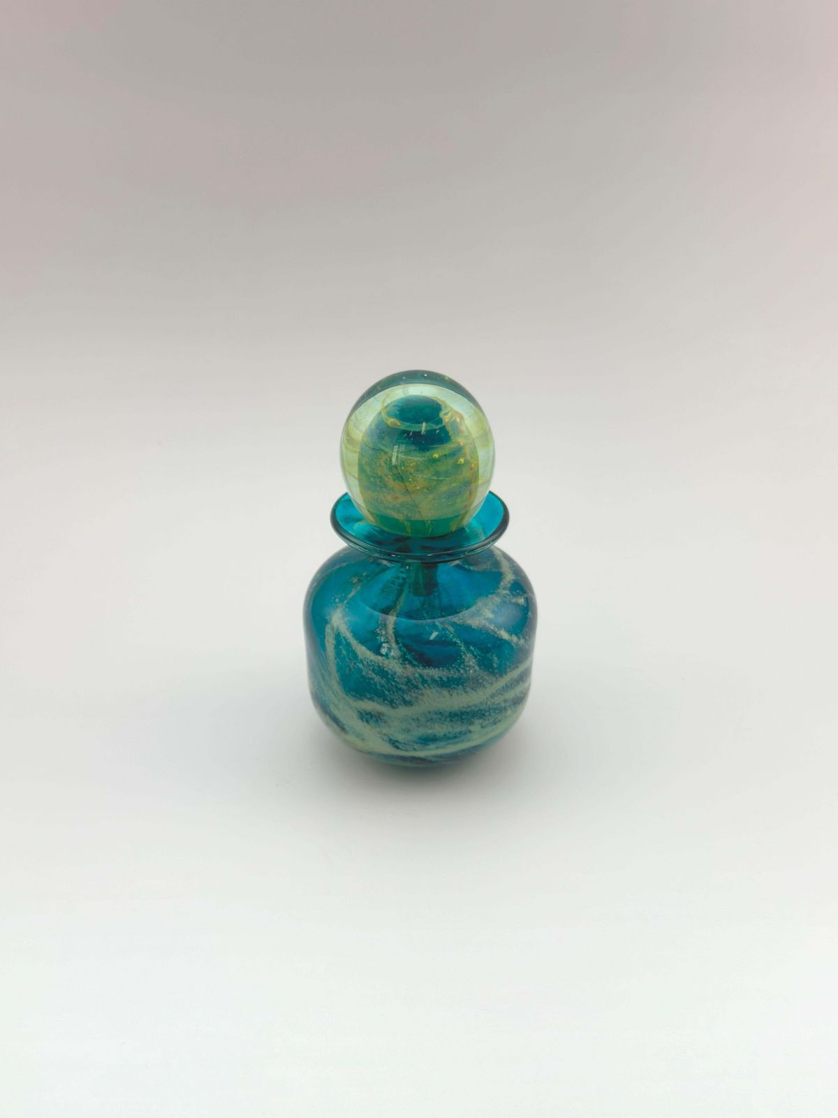 Modern Glass Perfume Bottle By Mdina, Sand And Sea, Malta, 1970s, Signed photo buy
