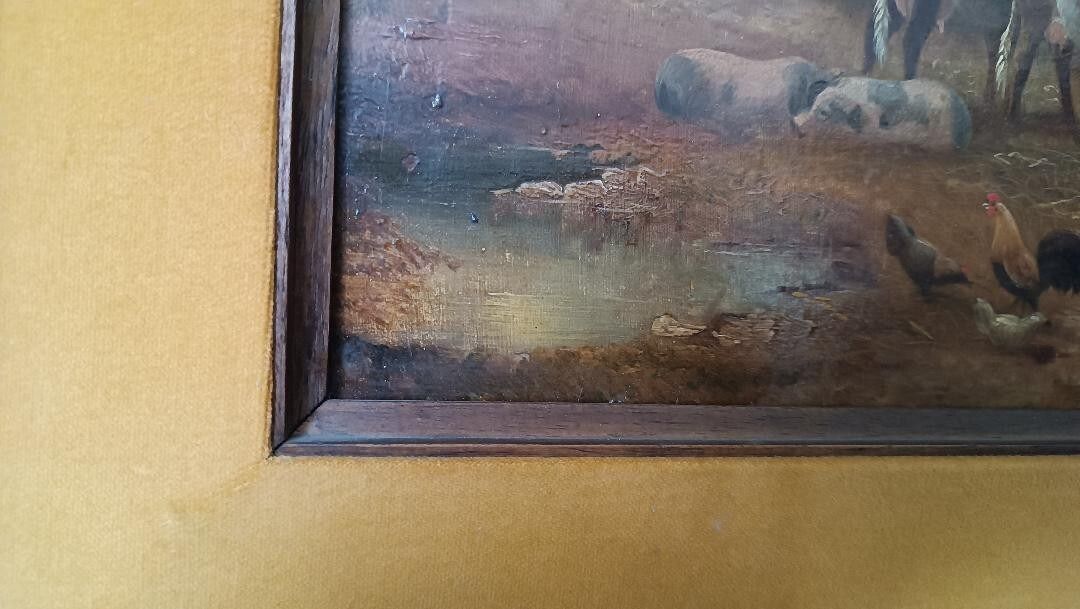 photo furniture 19th Century English School Oil On Canvas