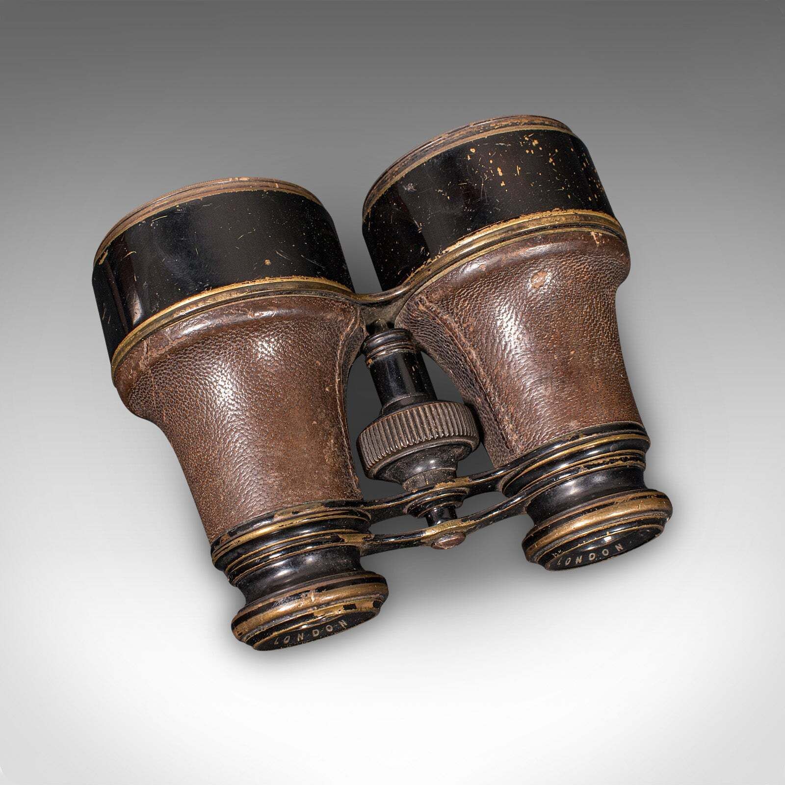 photo furniture Pair Of Antique Opera Glasses, English, Leather, Brass, Binoculars, Ross London
