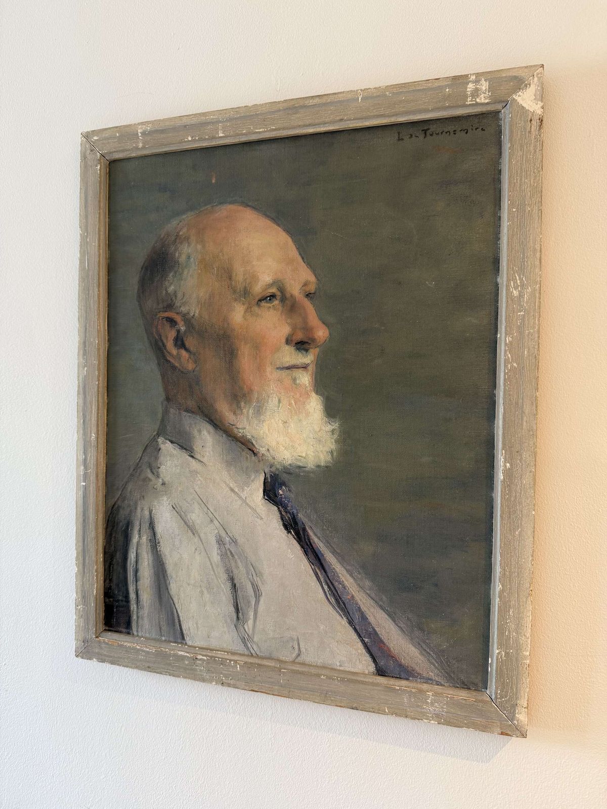 Mid Century Portrait Painting Of A French Gentleman photo 295.0