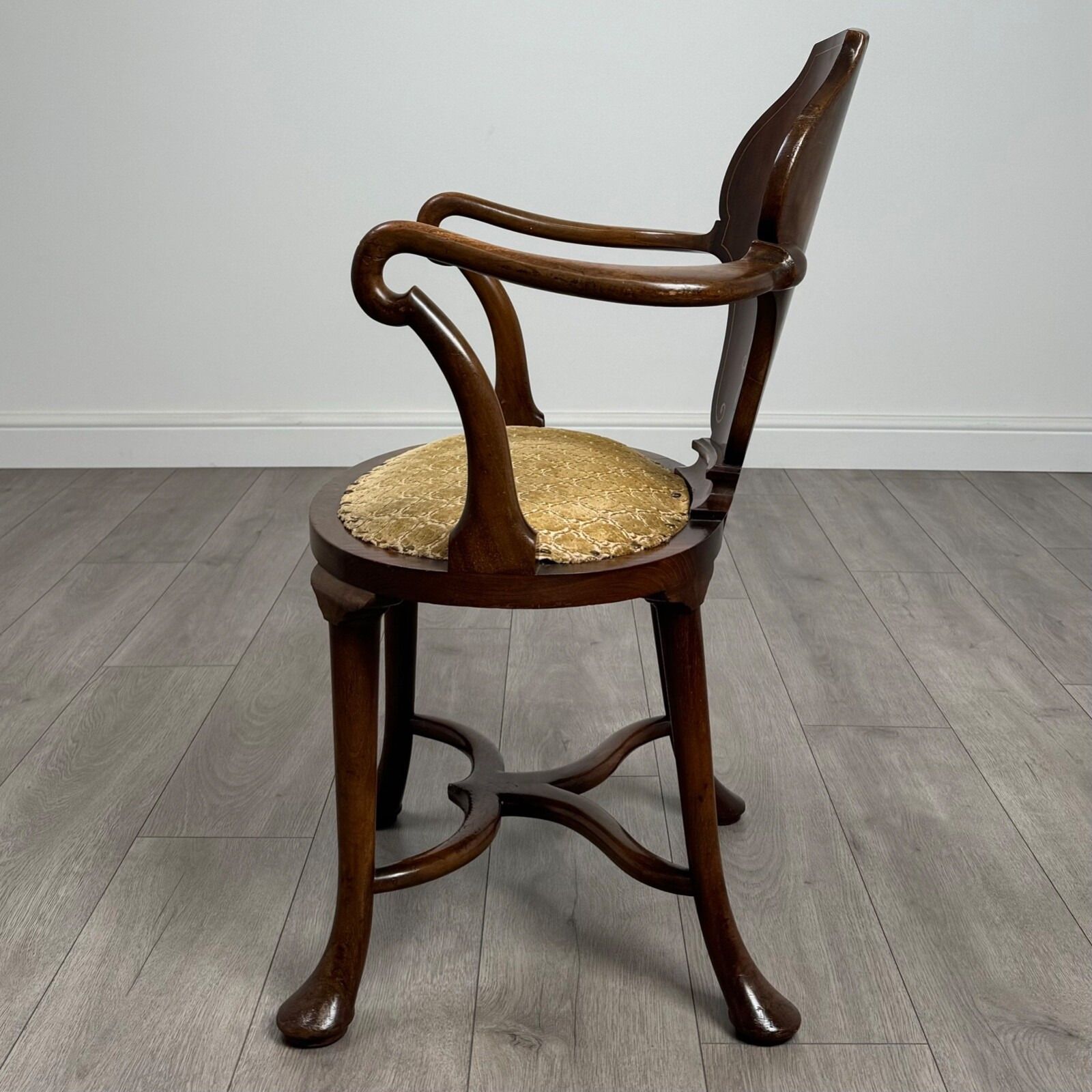 Antique 20th Century Fine Quality Open Armchair In Mahogany ( Ref Af 3727 photo furniture