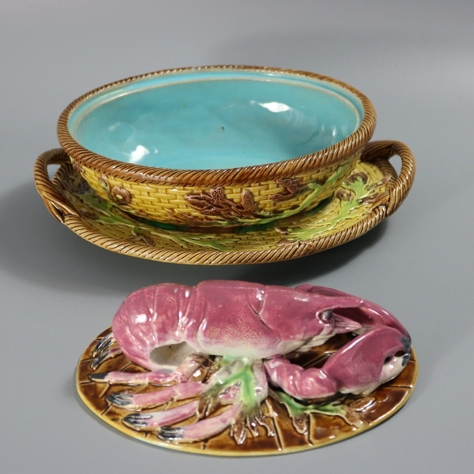 George Jones Majolica Lobster Dish photo 4285.0