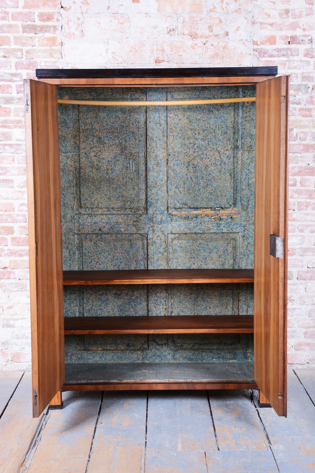 photo furniture Restored Biedermeier Wardrobe, Walnut, Revived Polish, Czech, 1830s