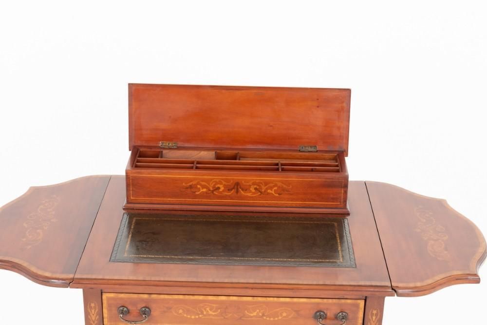 Sheraton Desk Ladies Writing Table Revival Mahogany photo for sale