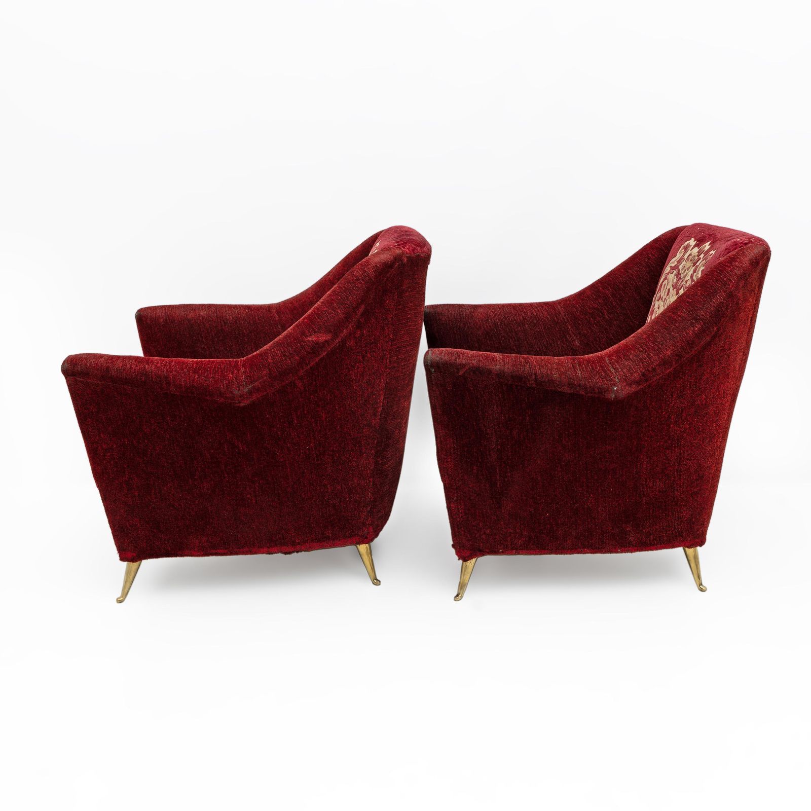 Ico Parisi Mid Century Modern Italian Armchairs For Ariberto Colombo, 50s, Pair photo Furniture