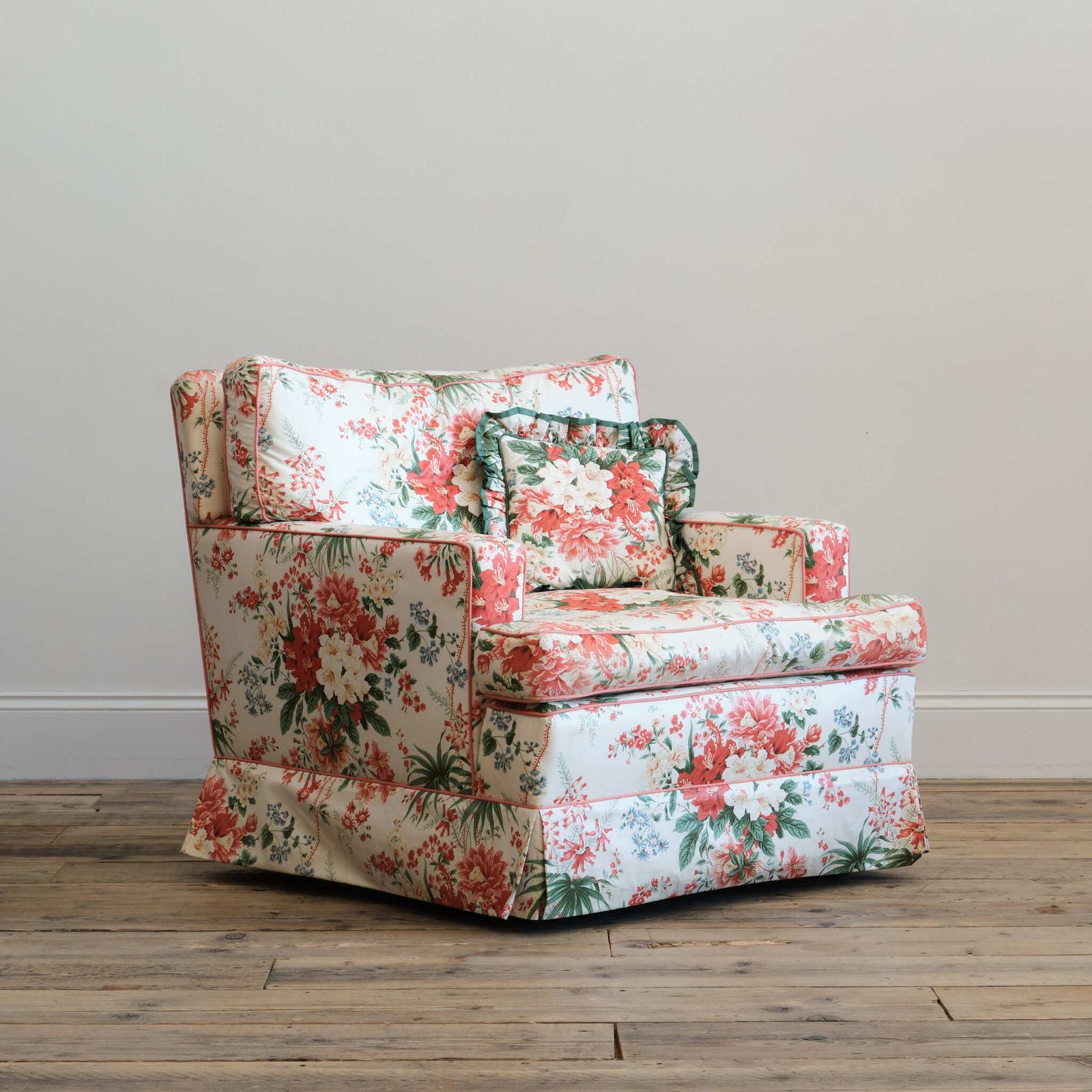 Floral Country House Armchair