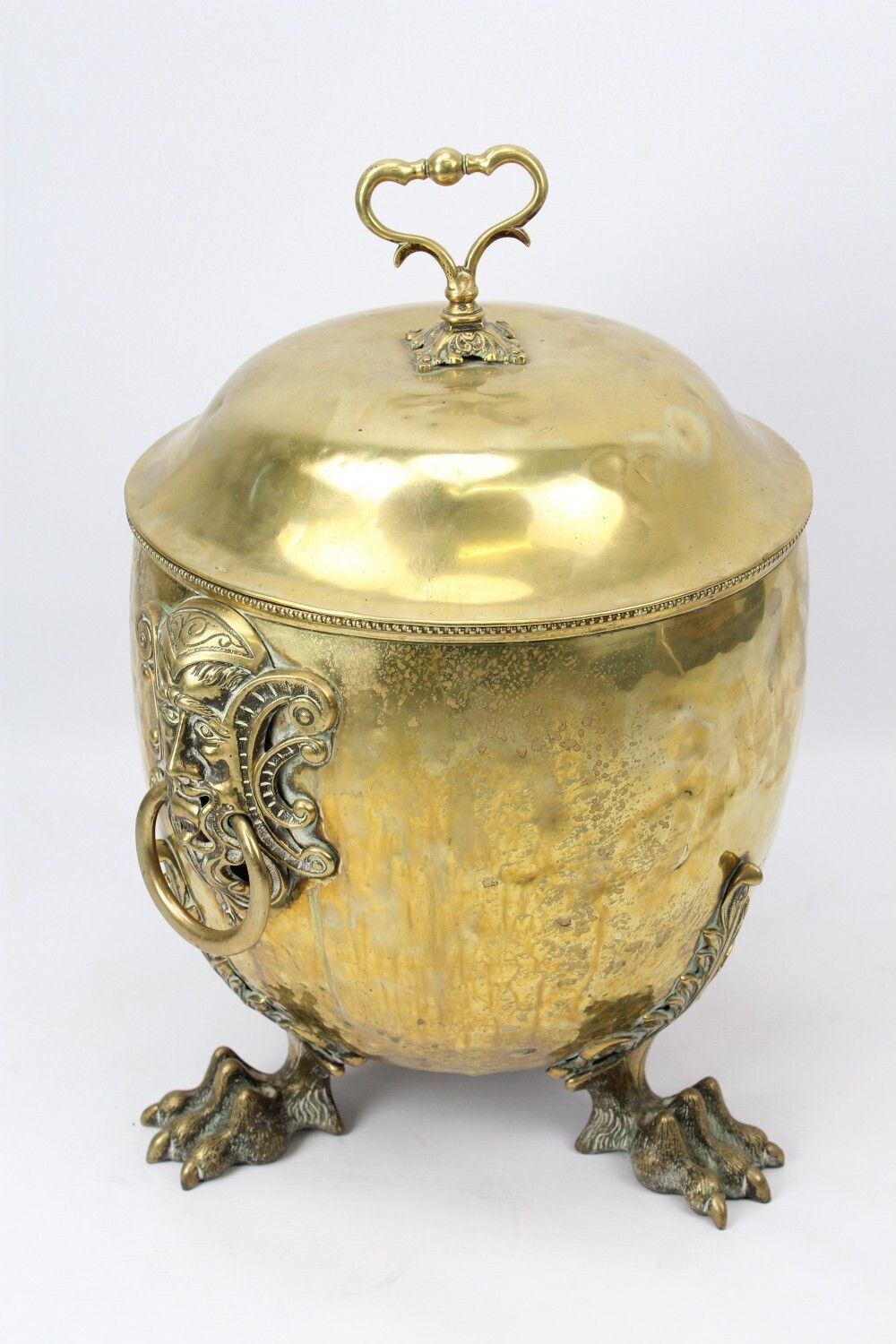 Large Victorian Brass Coal Bucket By William Soutter & Sons photo for sale
