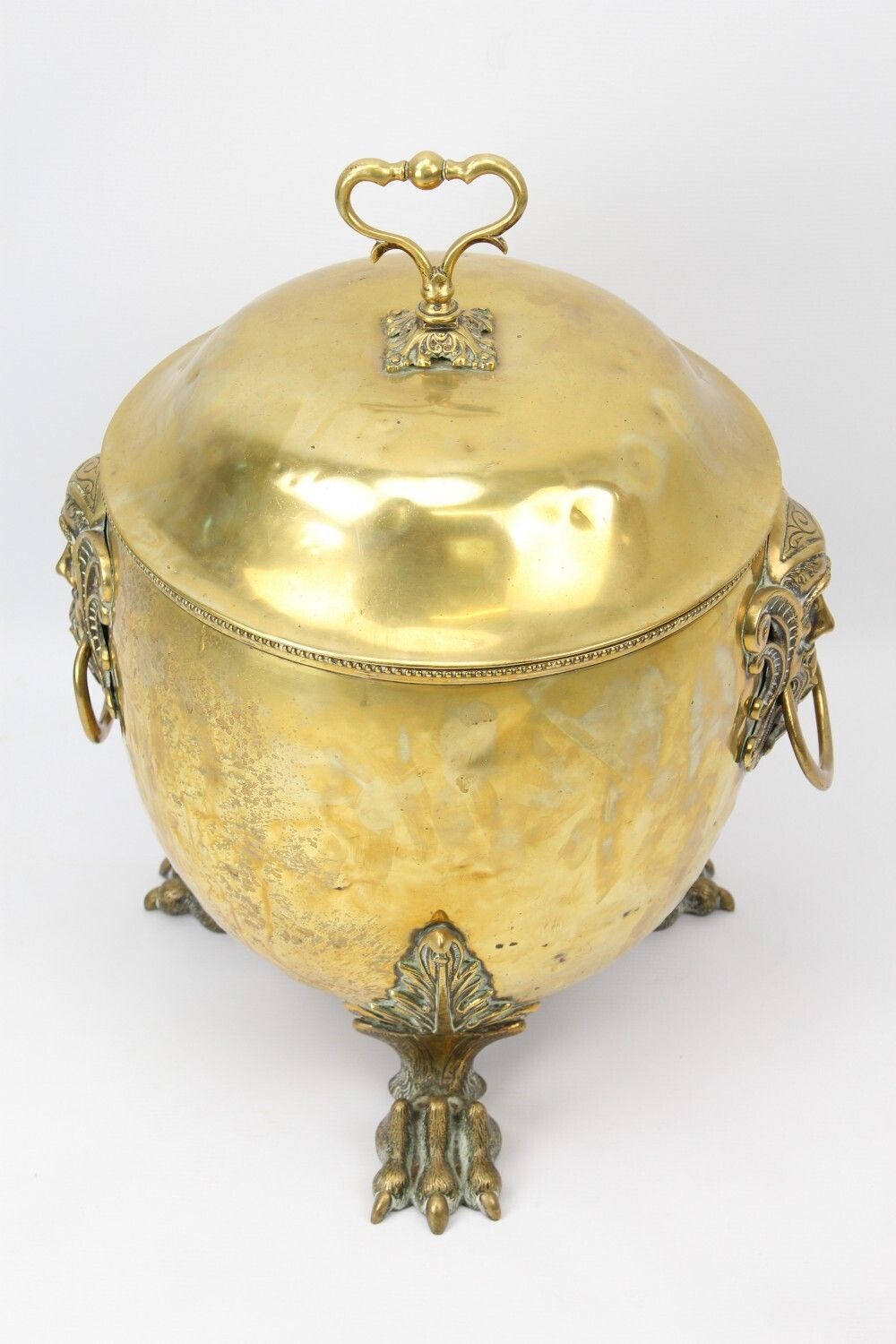 Large Victorian Brass Coal Bucket By William Soutter & Sons photo Home Fixtures