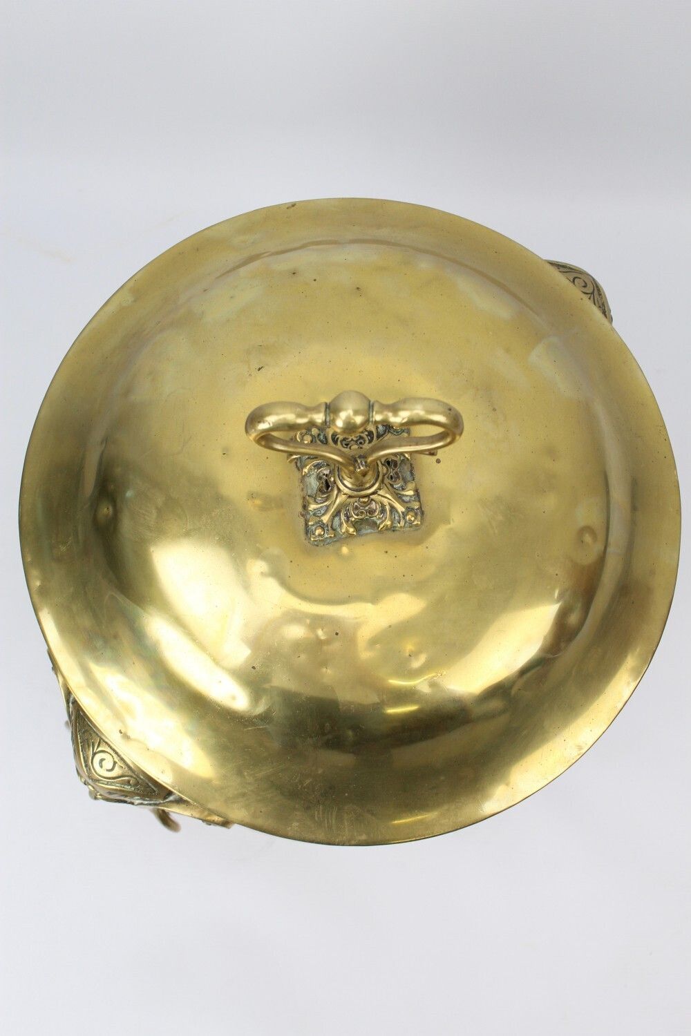 Home Fixtures Large Victorian Brass Coal Bucket By William Soutter & Sons photo