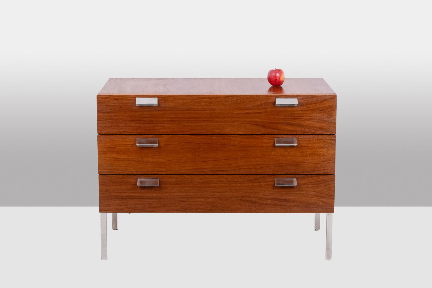 André Monpoix. 3 Drawer Teak Chest Of Drawers. 1960s. photo furniture