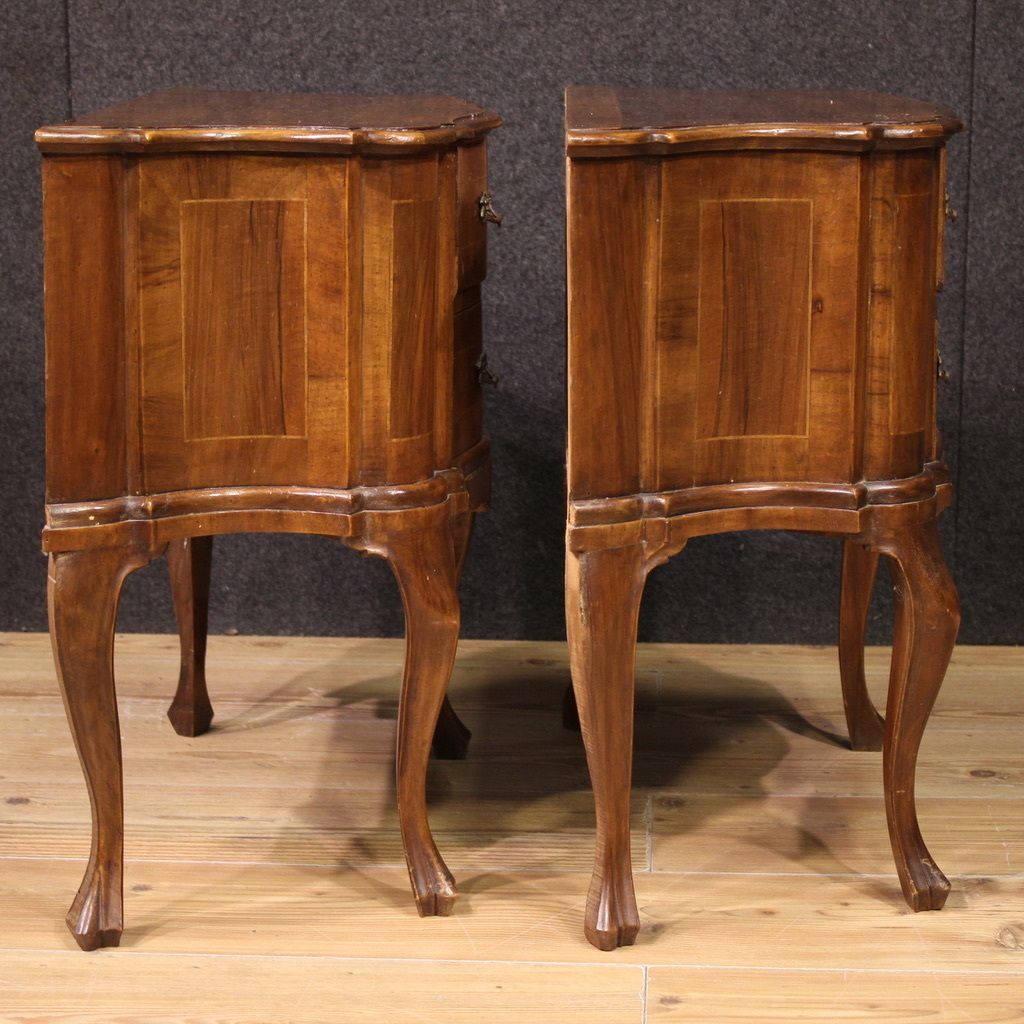 Pair Of Venetian Bedside Tables From The Mid 20th Century photo vinterior