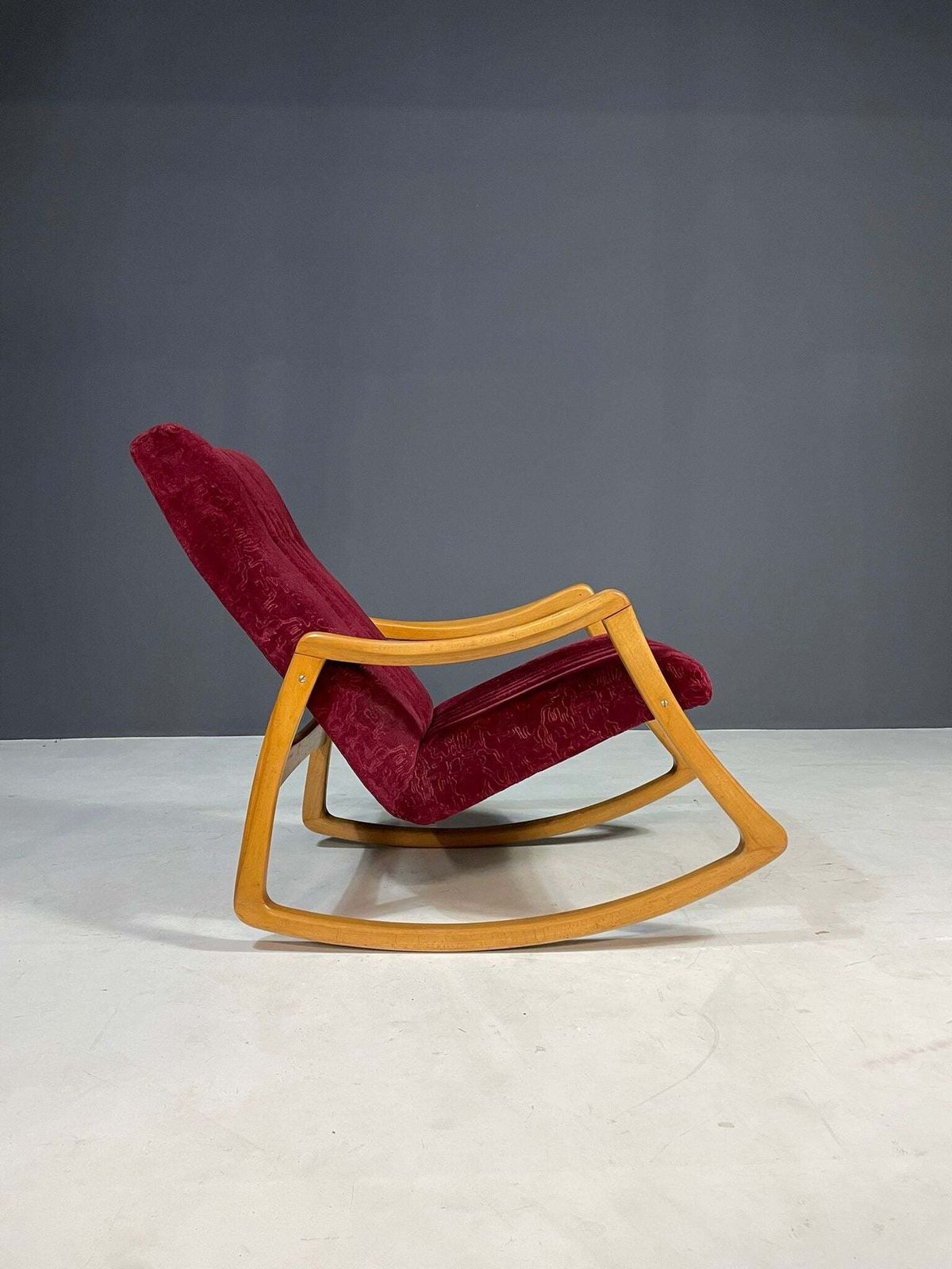Mid Century Bentwood Rocking Chair By Ton, Czechoslovakia, 1960s photo vinterior