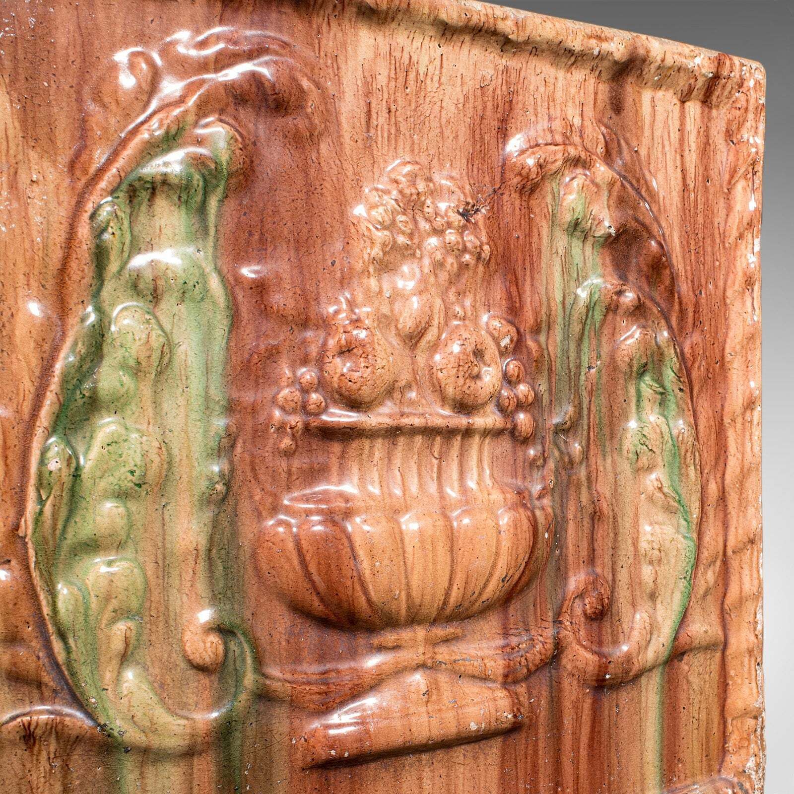 Large Antique Planter, Scottish, Ceramic Jardinière, Majolica Taste, Victorian photo buy