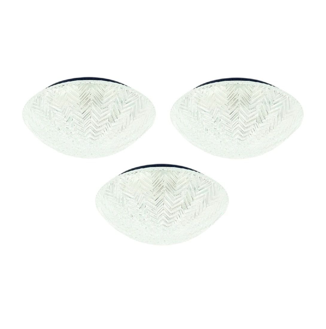 Mid Century Geometric Glass Ceiling Light From Limburg, Germany, 1970s