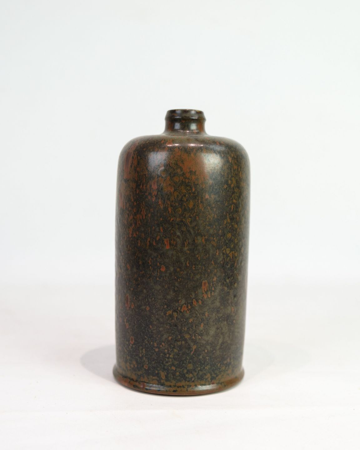 Ceramic Vase Model 216 In Orange / Brownish Colors By Nathalie Krebs For Saxbo From 1940s photo 1305.0