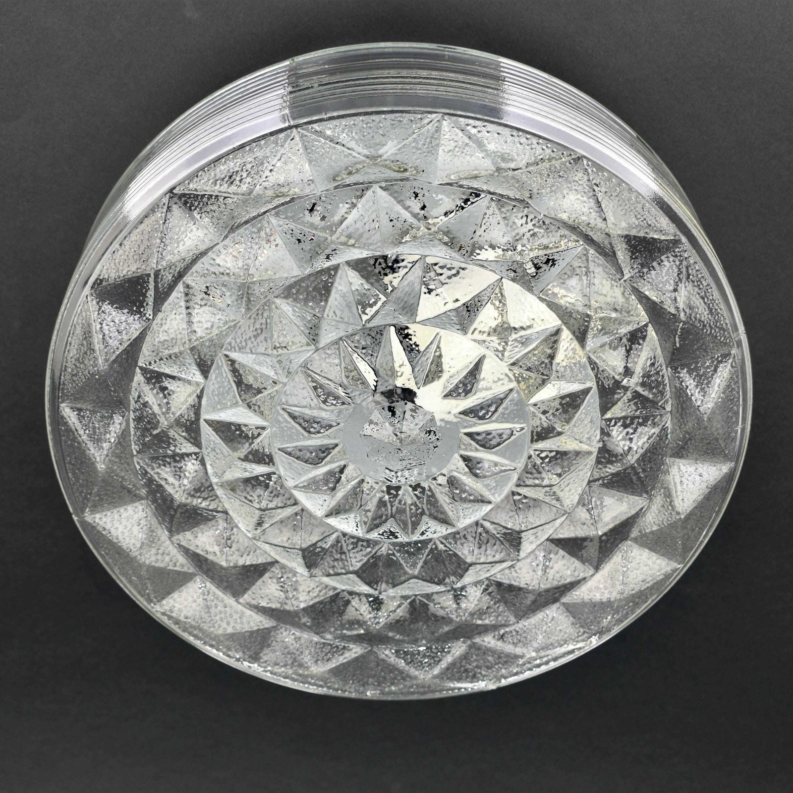 Italian Mid Century Modern Flush Mount Wall Sconce Glass Modernist Prisma | Vintage Retro Ceiling Light Lamp Square Pop Art Atomic Age Space photo furniture