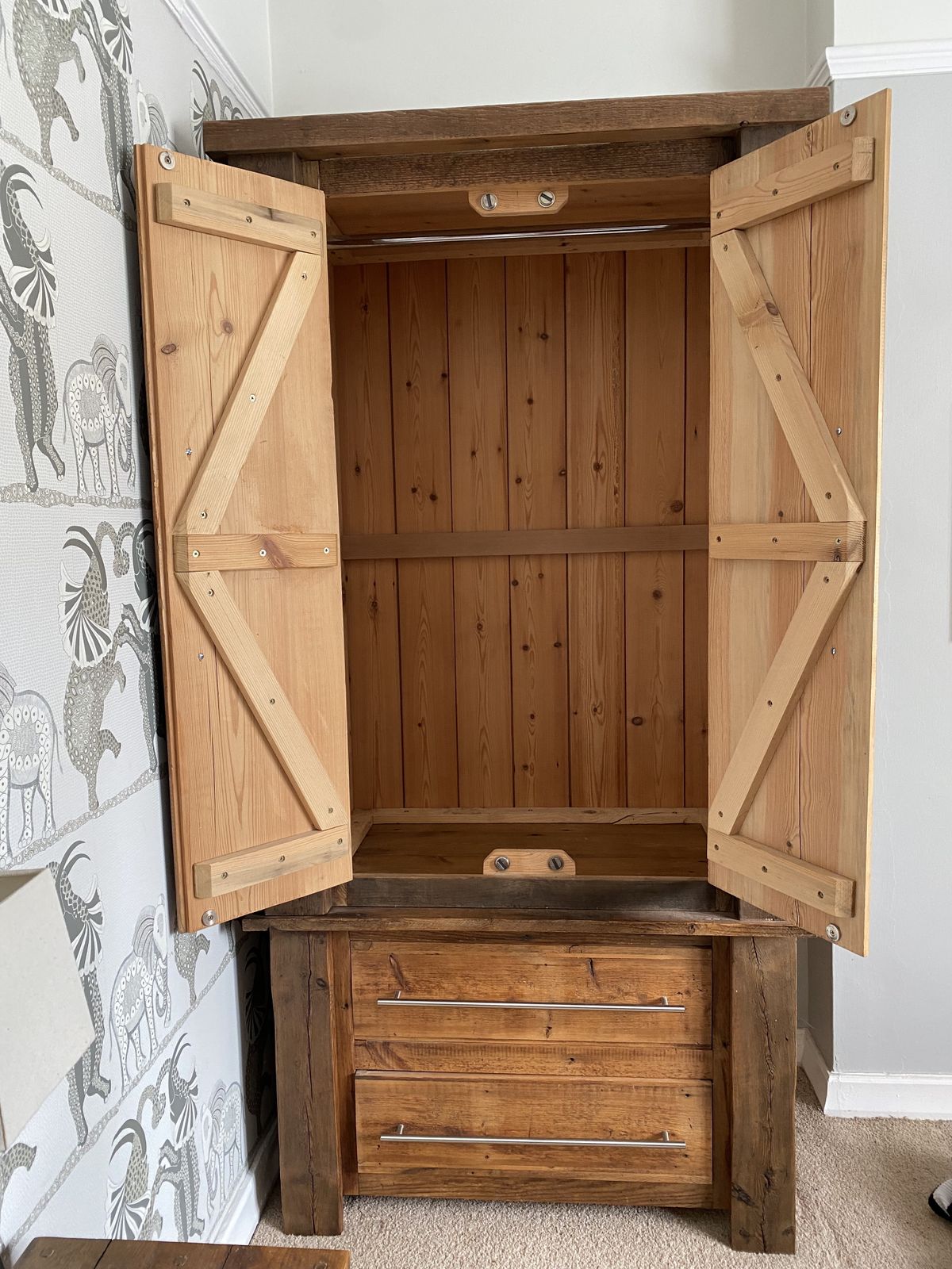 Solid Wood Handmade Gentlemans Wardrobe photo Furniture