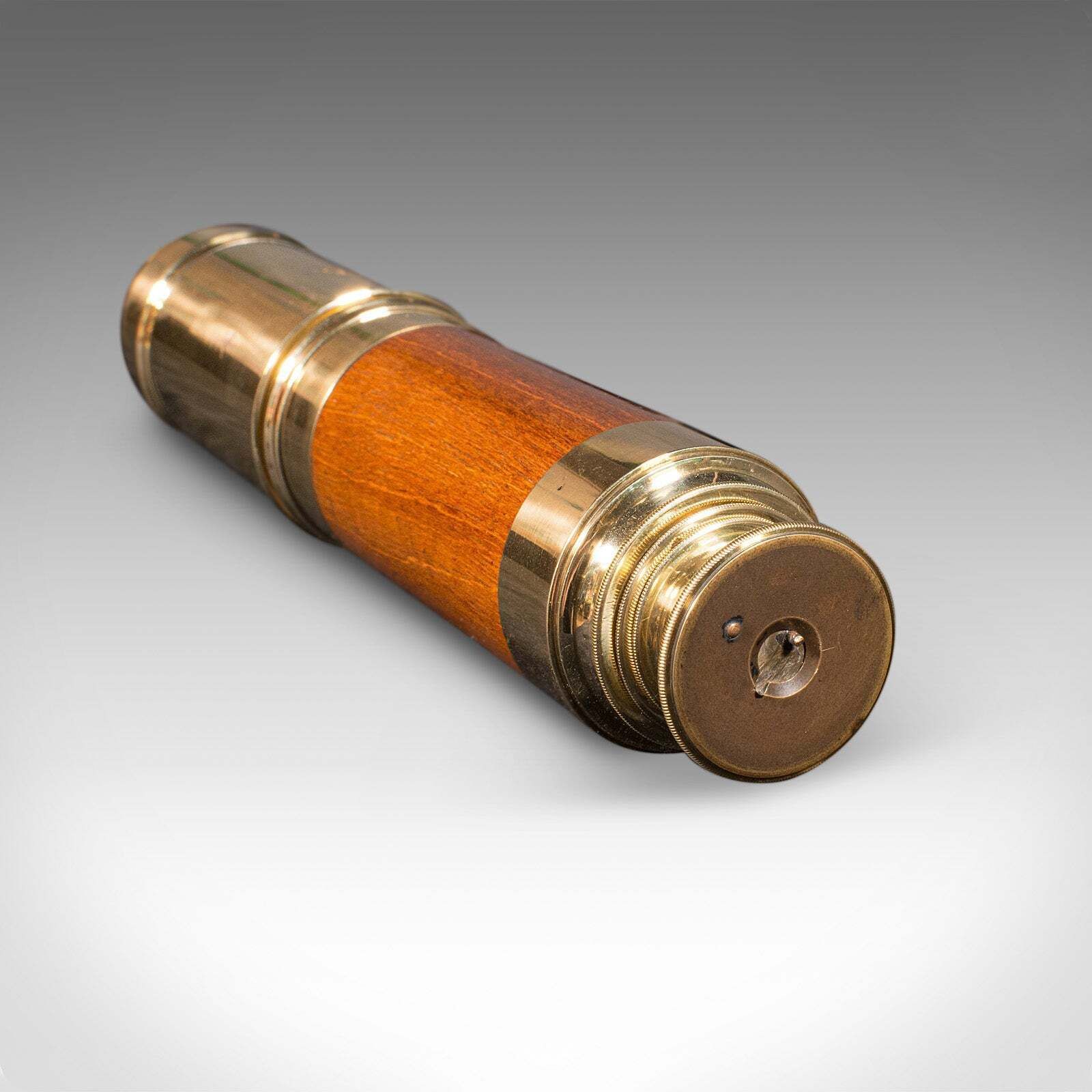 photo furniture Antique 3 Draw Telescope, English Brass, Terrestrial Instrument, Victorian, 1880