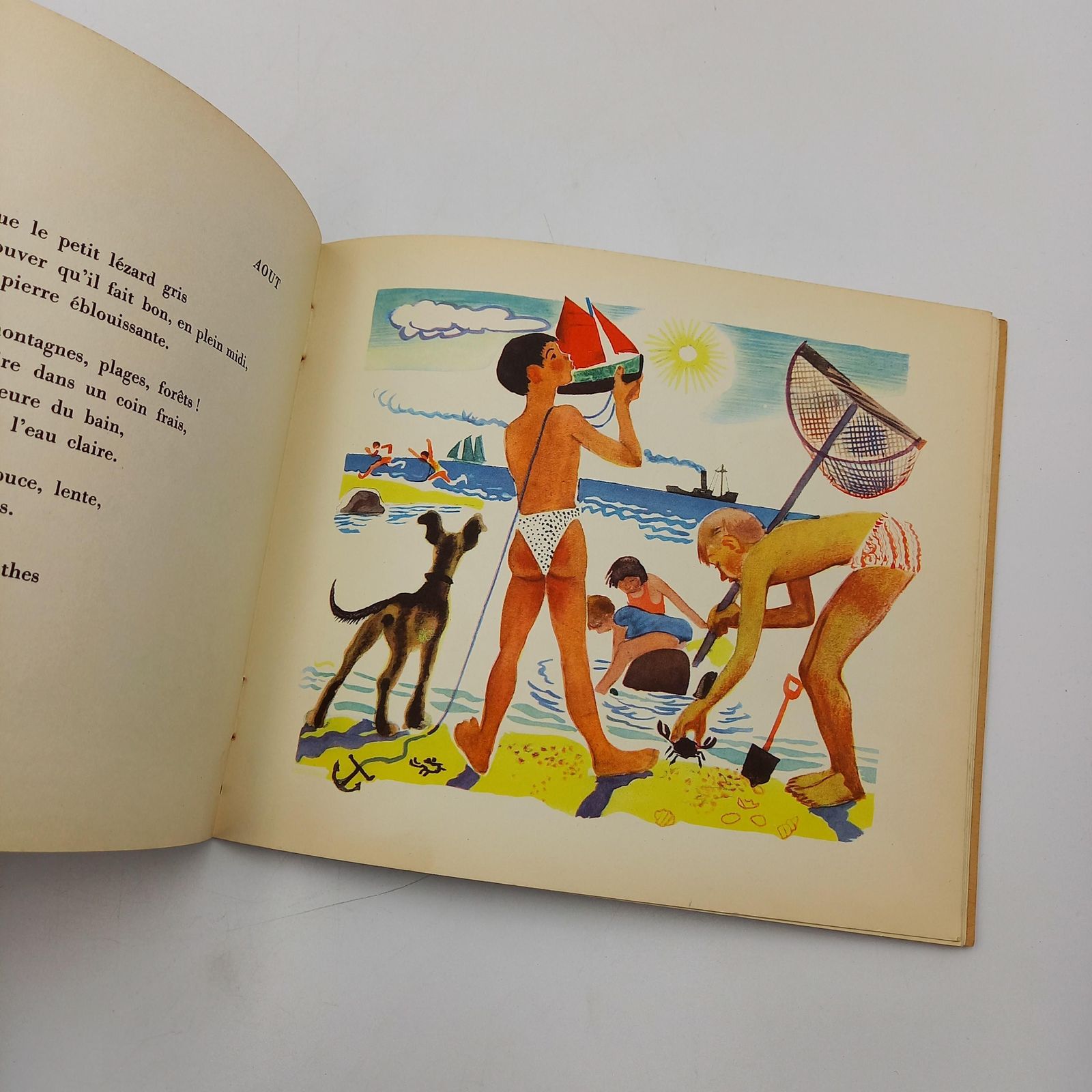 Calendrier Des Enfants   Vintage French Children's Calender Book Published By Ernest Flammarion, 1956. Beautifully Illustrated! Rare Book