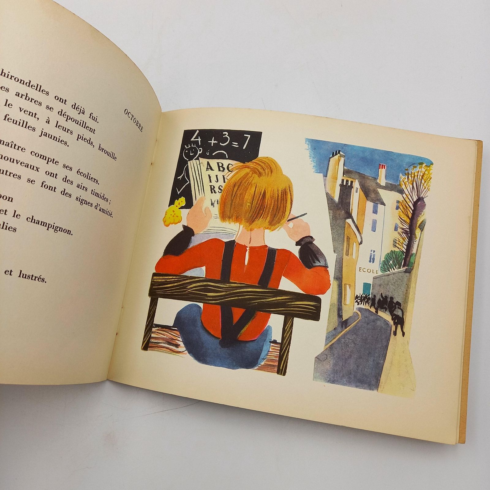 Calendrier Des Enfants   Vintage French Children's Calender Book Published By Ernest Flammarion, 1956. Beautifully Illustrated! Rare Book photo buy