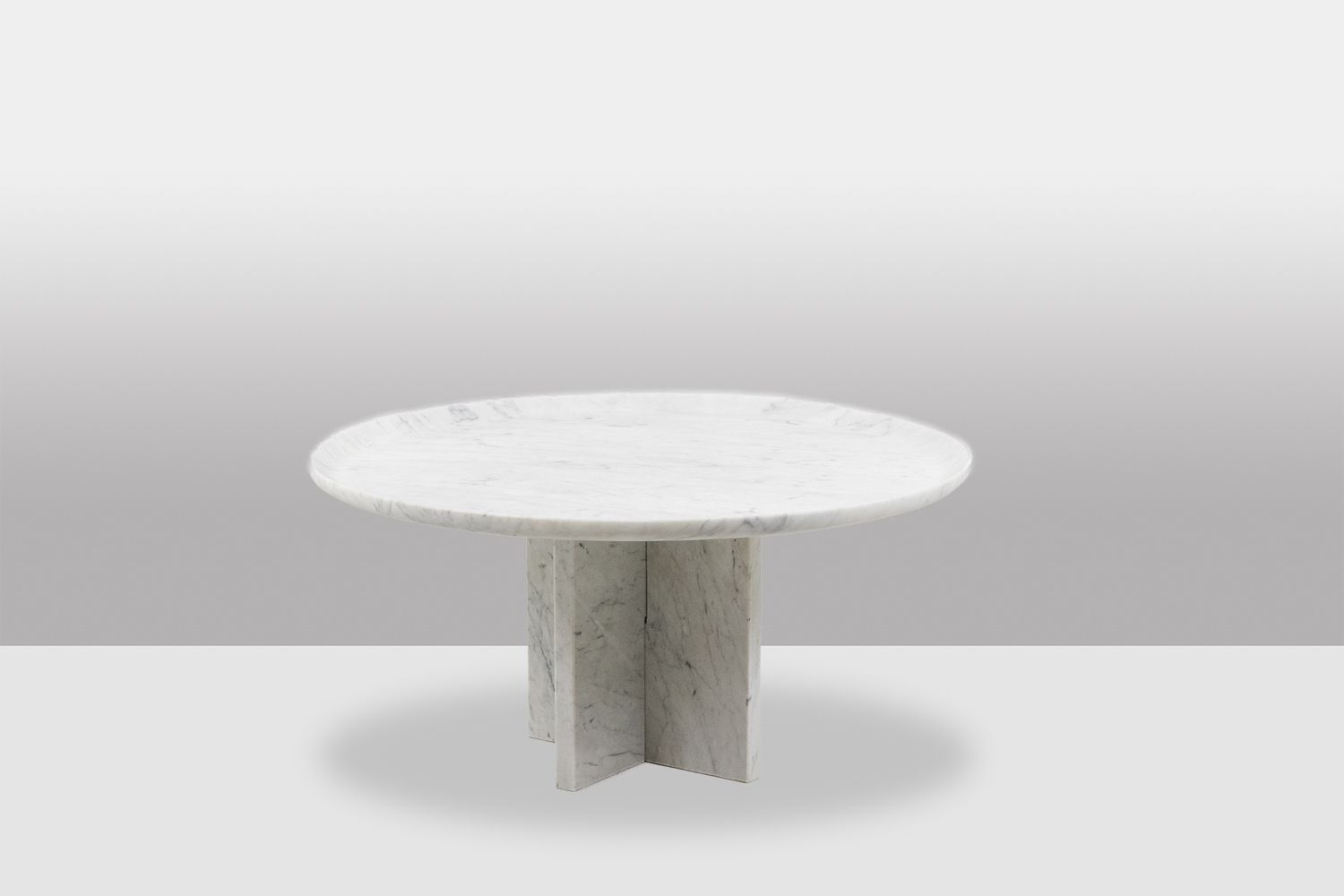 Pair Of Nesting Tables In Carrara Marble. Contemporary. photo furniture