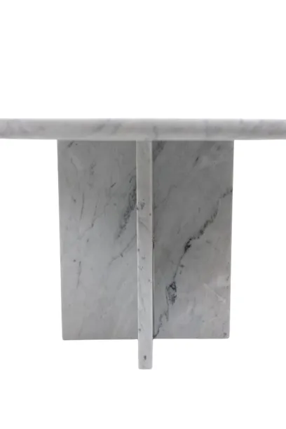 Pair Of Nesting Tables In Carrara Marble. Contemporary. photo Furniture