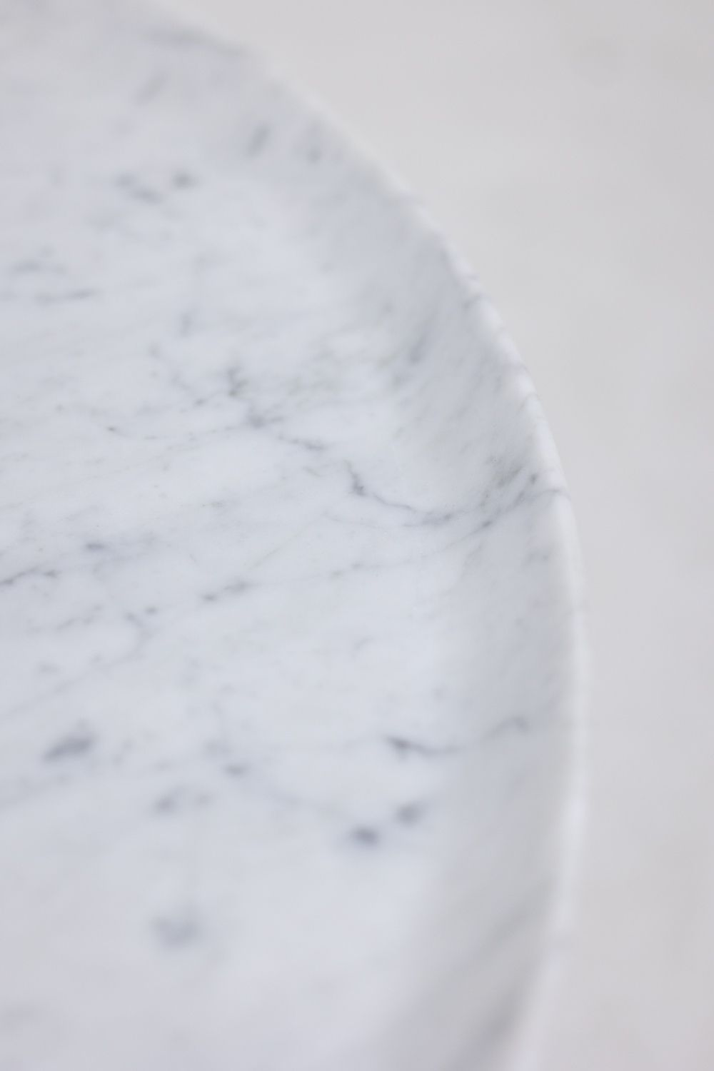 photo furniture Pair Of Nesting Tables In Carrara Marble. Contemporary.