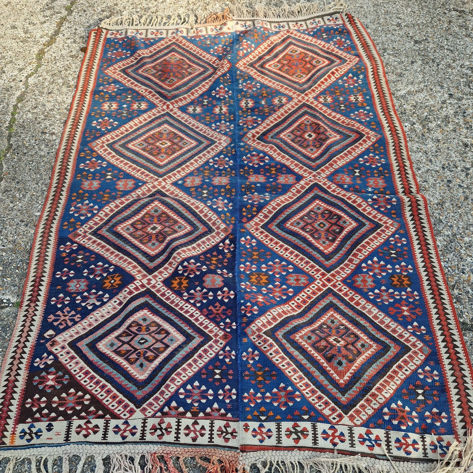 Antique Anatolian Kilim Rug, 1920s