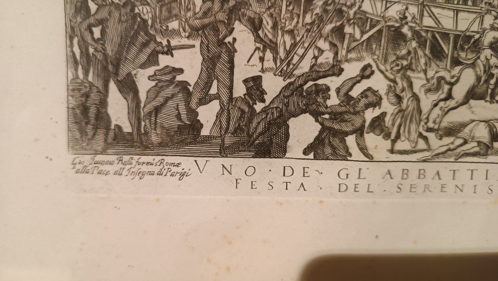 Antique Print Exhibition Of The War Of Love Feast Of Ser.Mo Grand Dvca Di Tocana photo vinterior