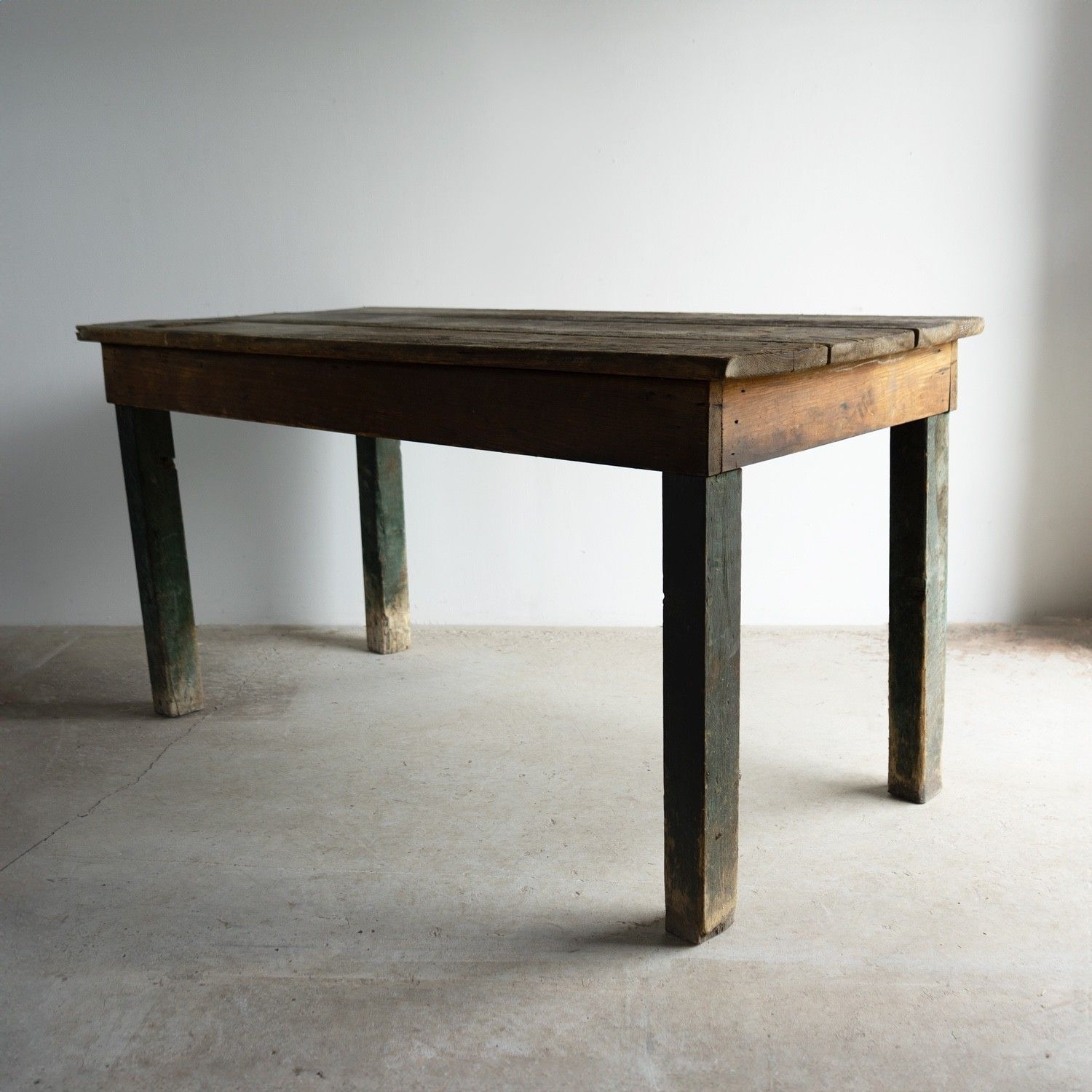 Antique Weathered Pine Mill Table/Dining Table, Northern British, 19th Century photo 420.0