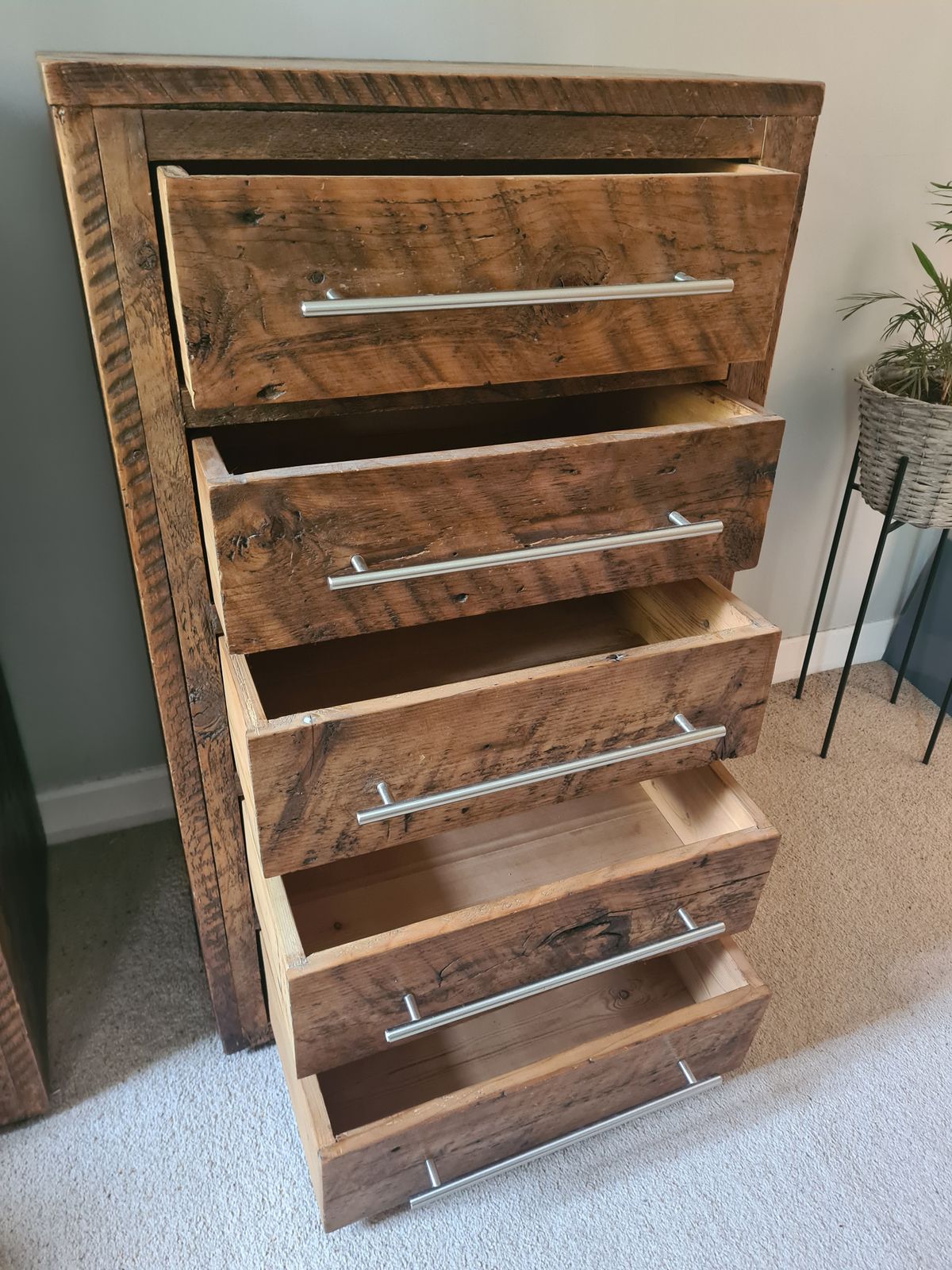 Solid Wood Handmade Chest Of Drawers photo Furniture