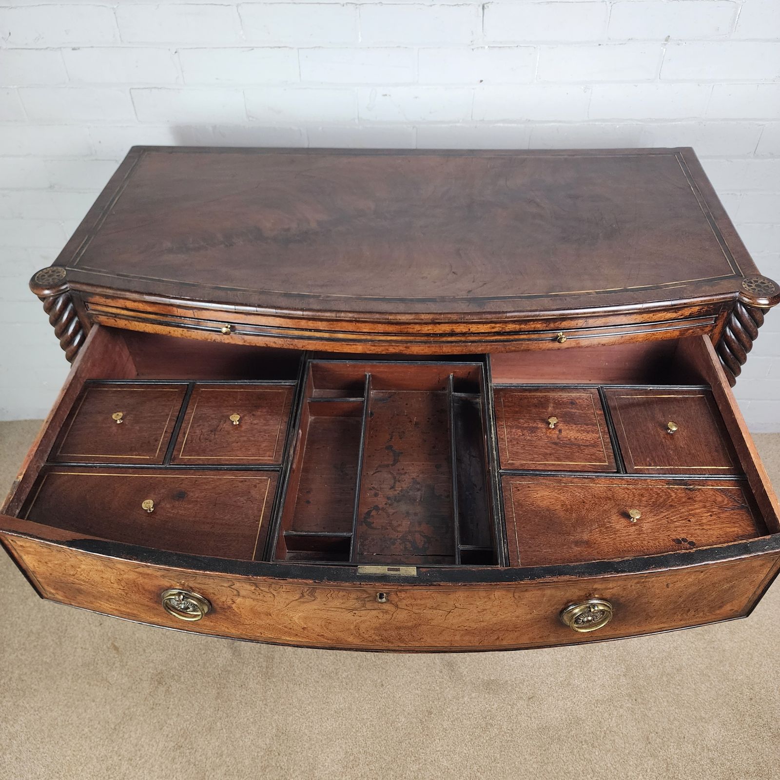 Antique Early 19th C. Dressing Chest Of Drawers Regency Period (Circa 1811 1820) photo Furniture