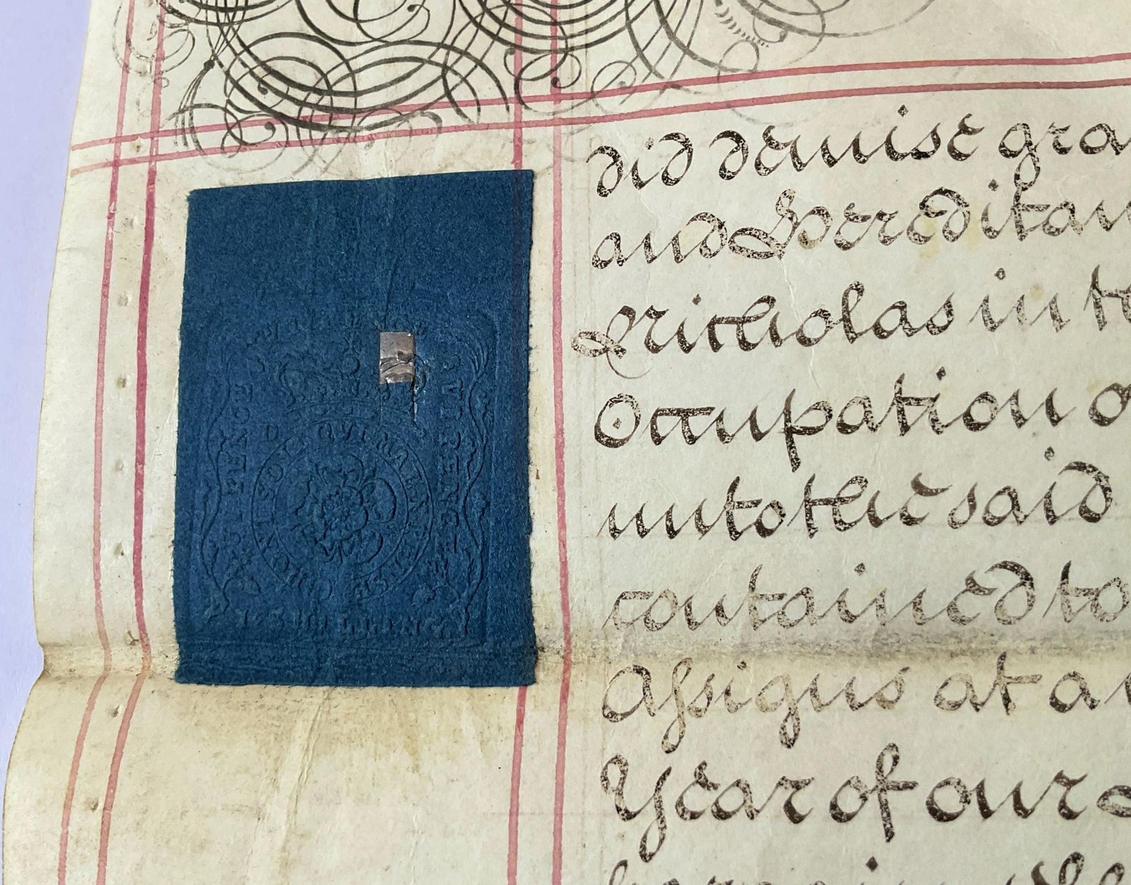 photo for sale Original Unique Manuscript On Parchment Dated 1760, With Four Seals.
