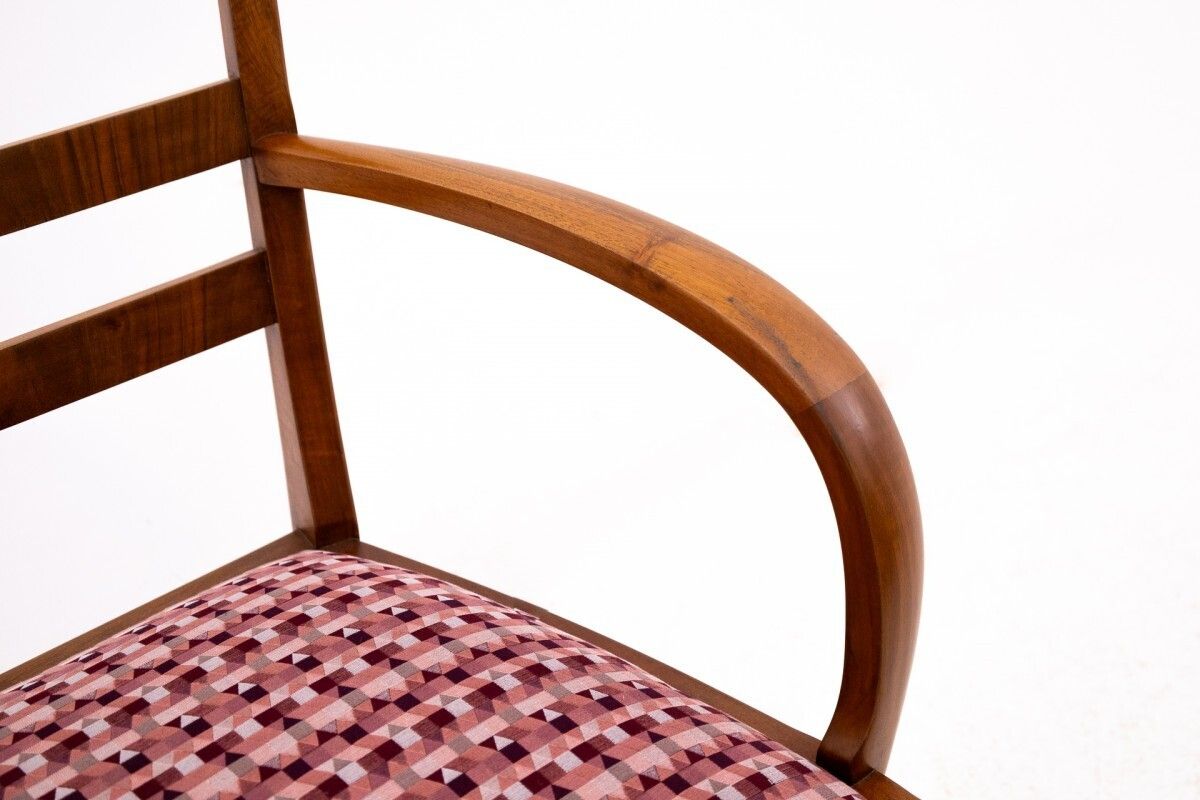 photo for sale Pair Of Art Deco Armchairs, Poland, Mid 20th Century. After Renovation.