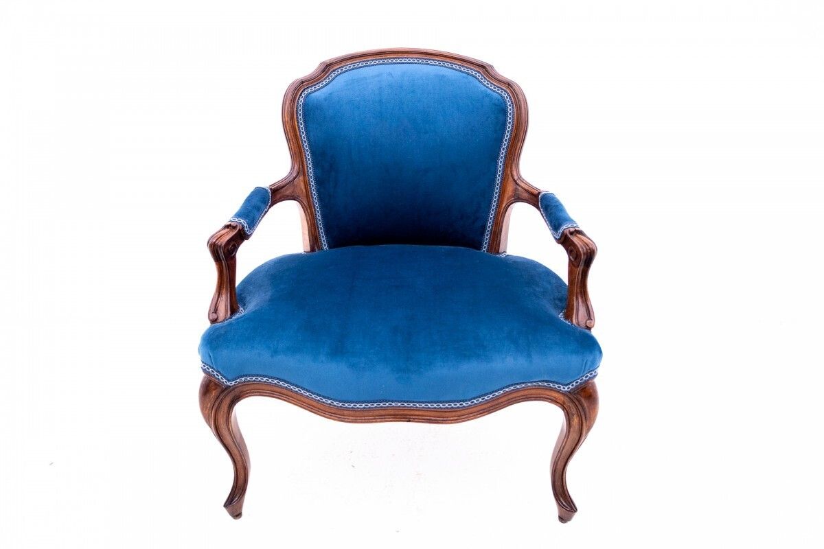 Louis XVI Style Armchair, France, Ca. 1920 After Renovation.