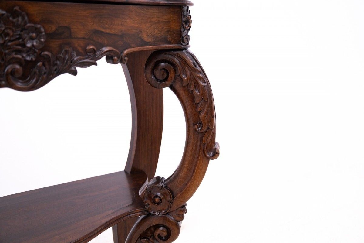 Rosewood Console, France, Circa 1890. After Renovation. photo vintage