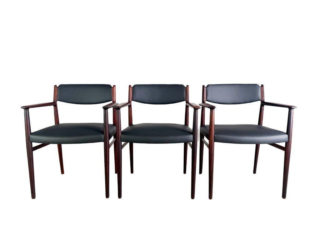 3x Arne Vodder Midcentury Chair P. Olsen Sibast Rosewood Danish