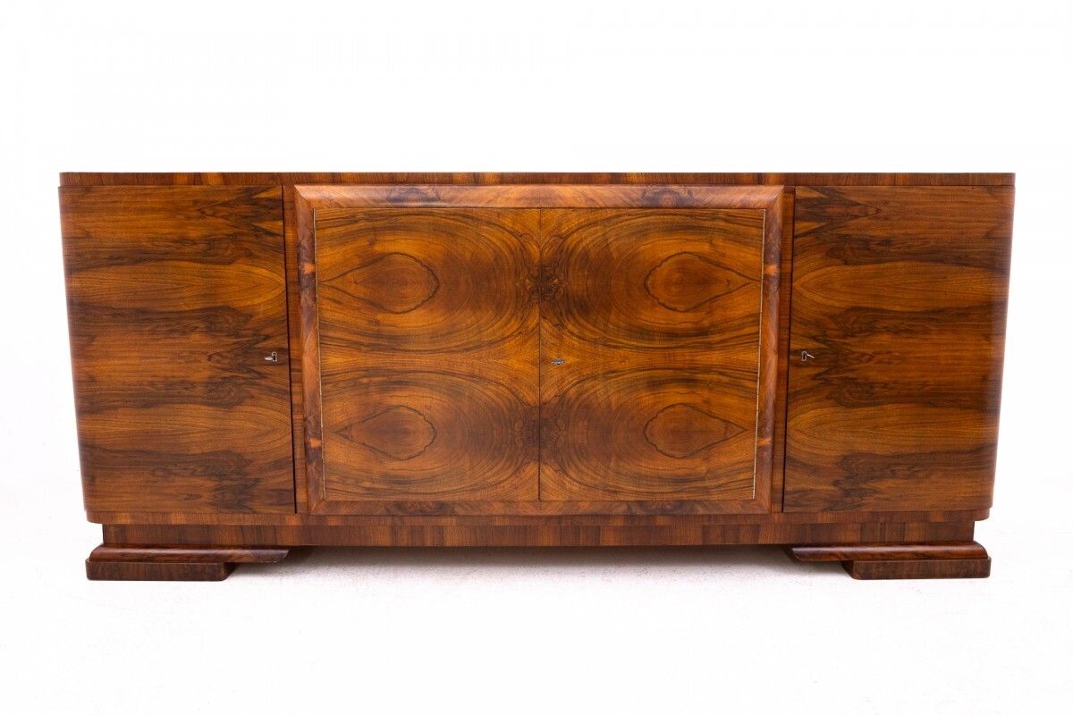 Art Deco Sideboard From The 1940s, Poland. After Renovation. photo furniture