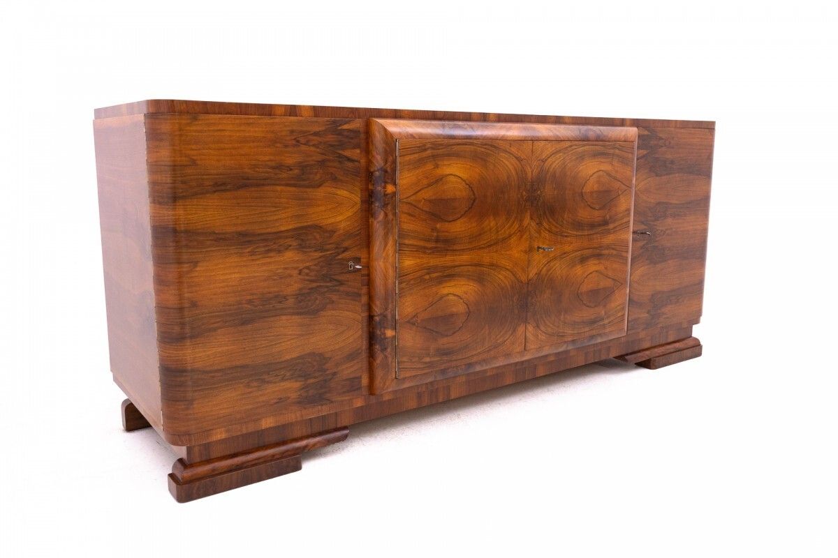 Art Deco Sideboard From The 1940s, Poland. After Renovation. photo Furniture