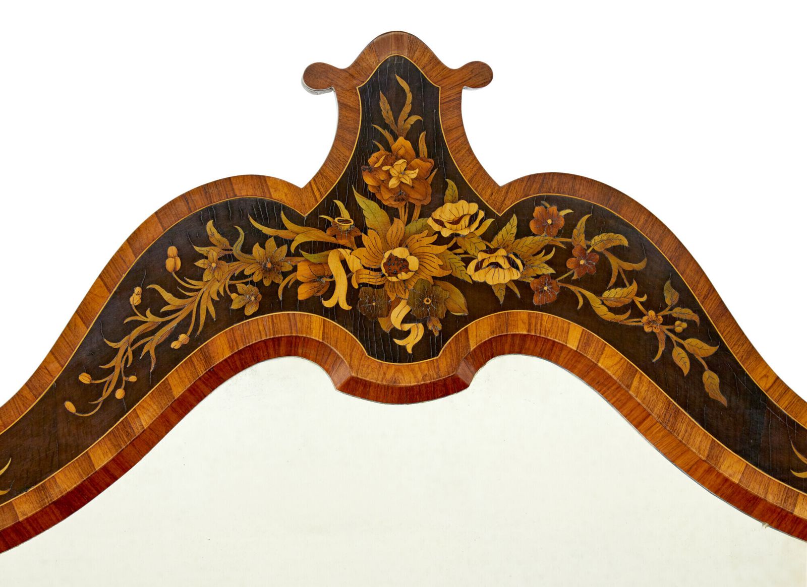 High Victorian Inlaid Burr Walnut Credenza With Mirror photo Furniture