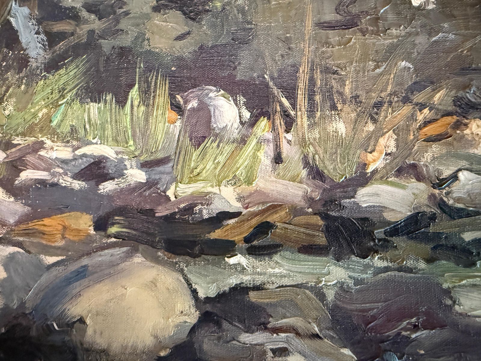 Stone House In Salardú Oil Painting Spanish Landscape Spain C.1955 photo 600.0