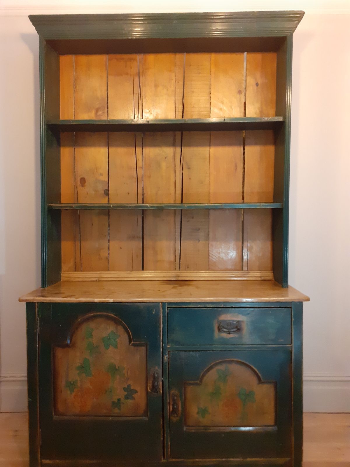 Rustic Painted French Dresser   Late 19th Century photo for sale