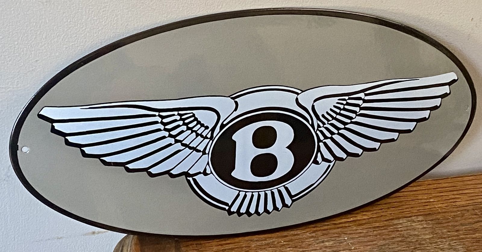 Bentley Winged B Flying B Dealership Garage Metal Automotive Automobile Car Dealer Sign Showroom Wall Art Continental Gt Gtc Bentayga Suv Flying Spur photo buy