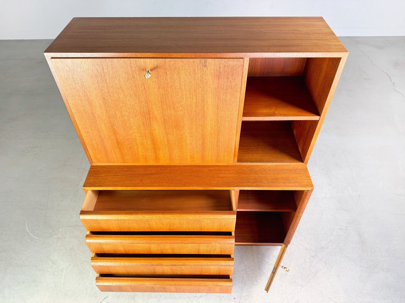 photo furniture Original Midcentury Georg Satink Chest Of Drawers Secretary Wk Furniture Teak