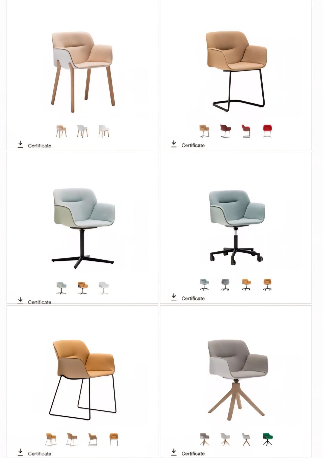 Andreu World Nuez Chairs Set Of 22 photo buy