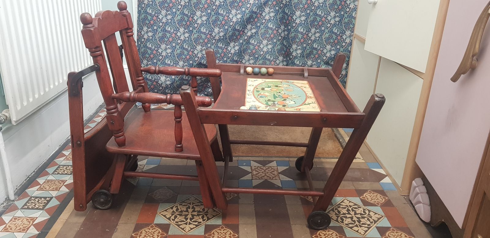 Antique Baby Chair Metamorphic photo furniture