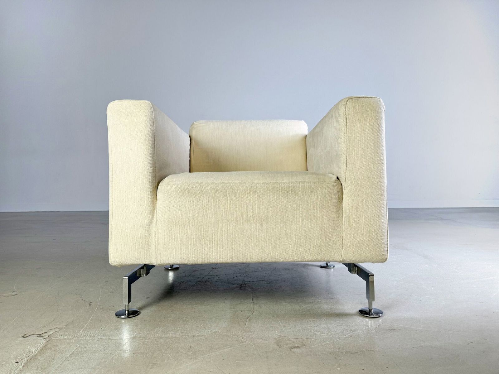 Armchair Brühl Serge Fabric Beige Light Design photo for sale