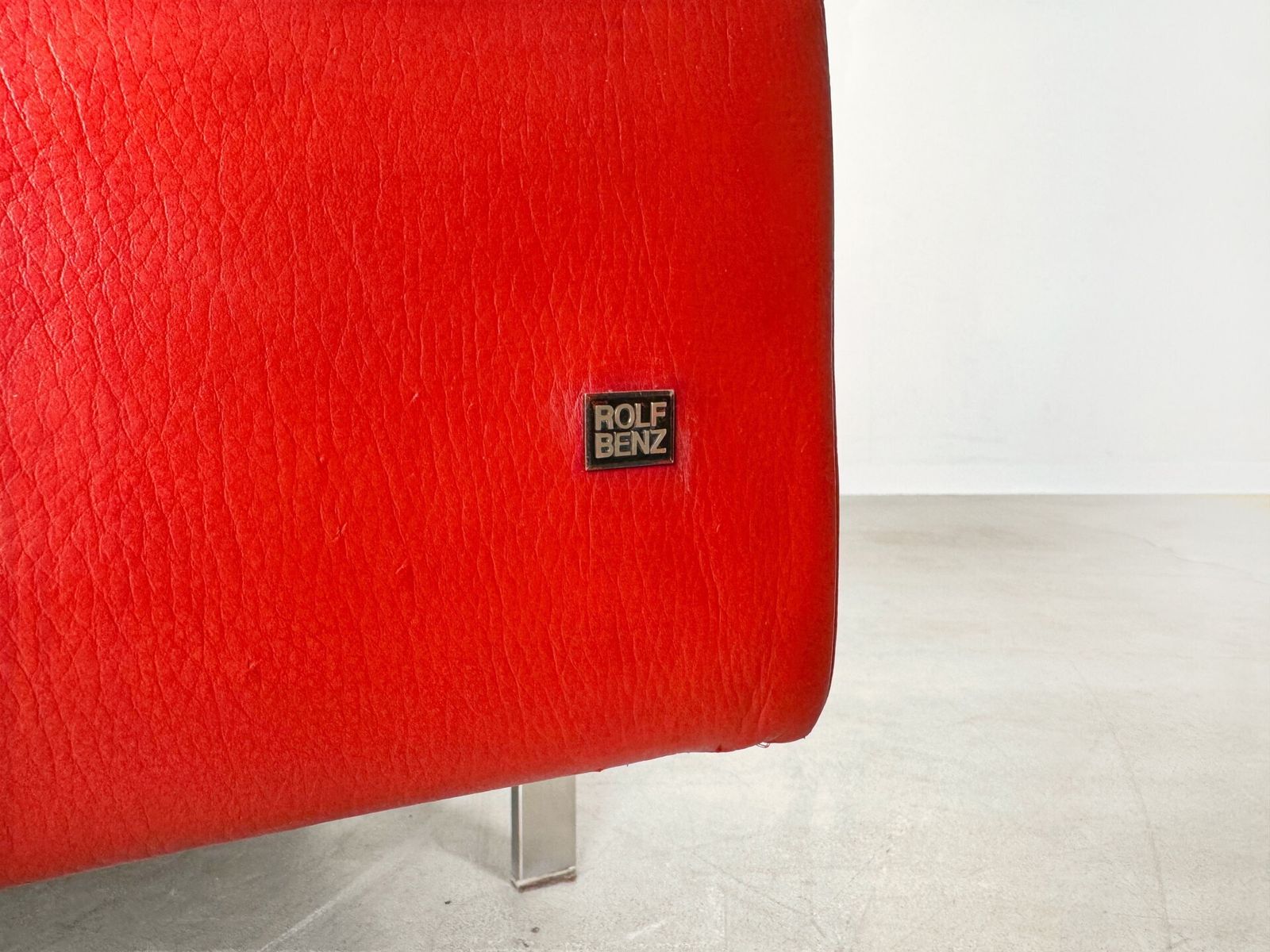 photo furniture Original Rolf Benz Corner Sofa Dono 6100 Couch Design Sofa Leather Red