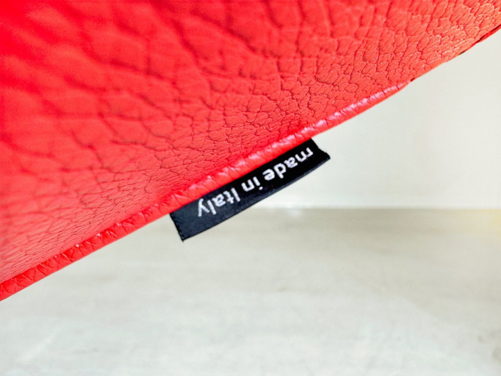 Moroso Fauteuil Leer Rood Patricia Urquiola Draaibaar II photo buy