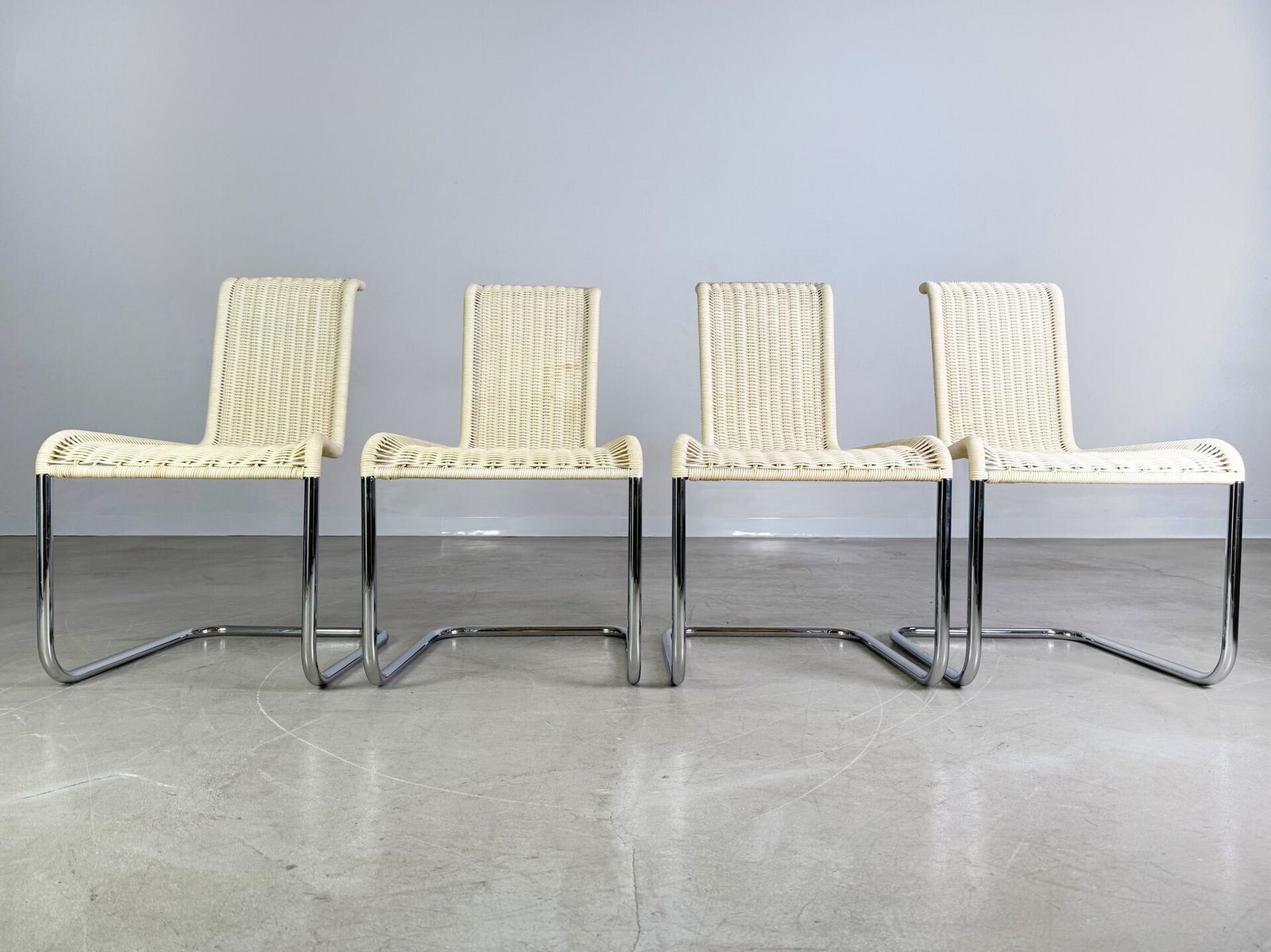 Original Set Of 4 Tecta Cantilever Chairs B20 Jean Prouvé Cantilever Chair photo furniture